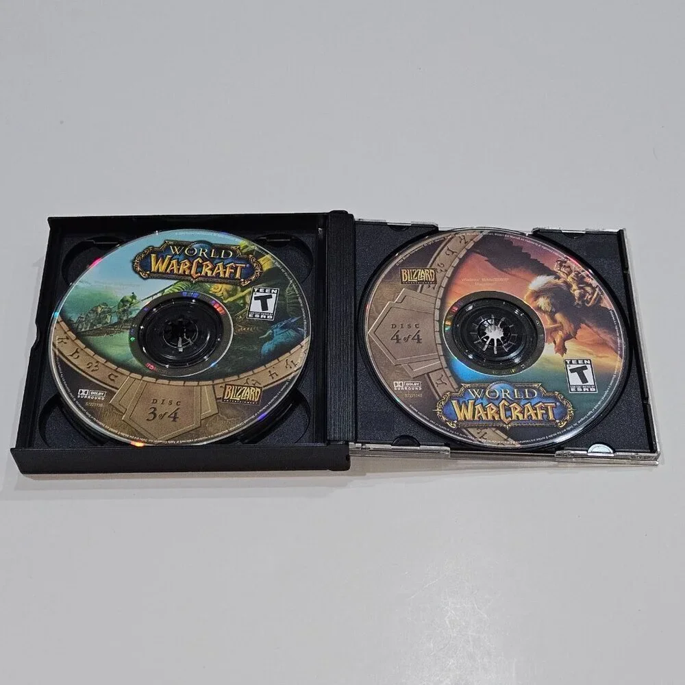 READ World of Warcraft Game CD ROMS 2004 Burning Crusade Expansion Set Lot READ